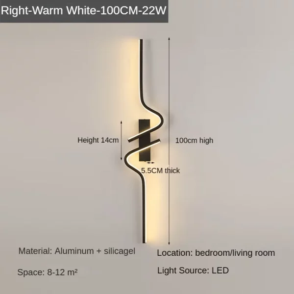 Modern and Minimalist LED Wall Lamp - Image 14