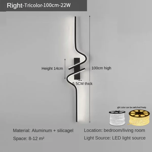 Modern and Minimalist LED Wall Lamp - Image 12