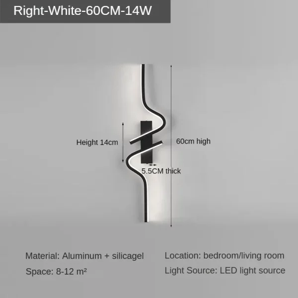 Modern and Minimalist LED Wall Lamp - Image 10