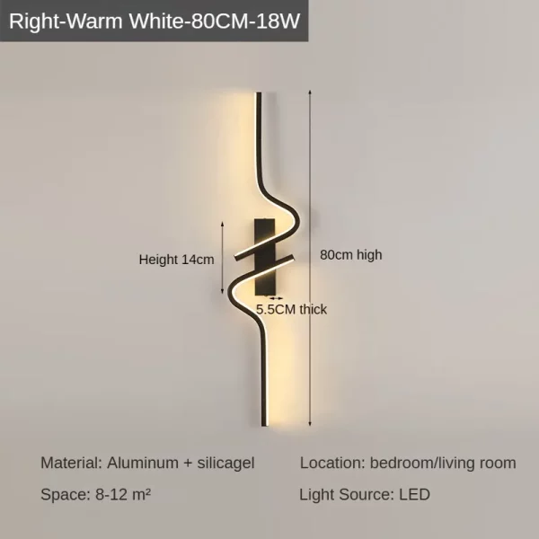 Modern and Minimalist LED Wall Lamp - Image 7