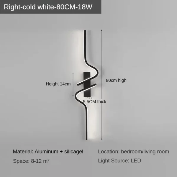 Modern and Minimalist LED Wall Lamp - Image 8