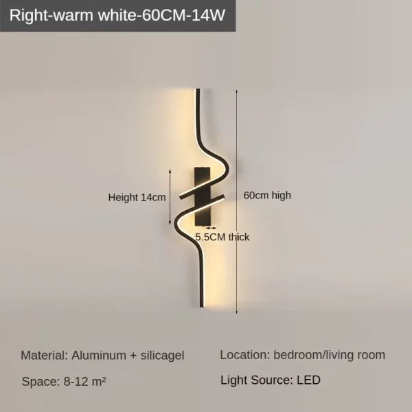 Modern and Minimalist LED Wall Lamp - Image 9