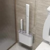 Silicone Toilet Brush Set with Holder - Image 5