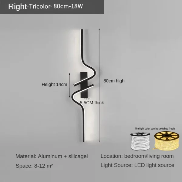 Modern and Minimalist LED Wall Lamp - Image 11