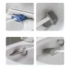 Silicone Toilet Brush Set with Holder - Image 4