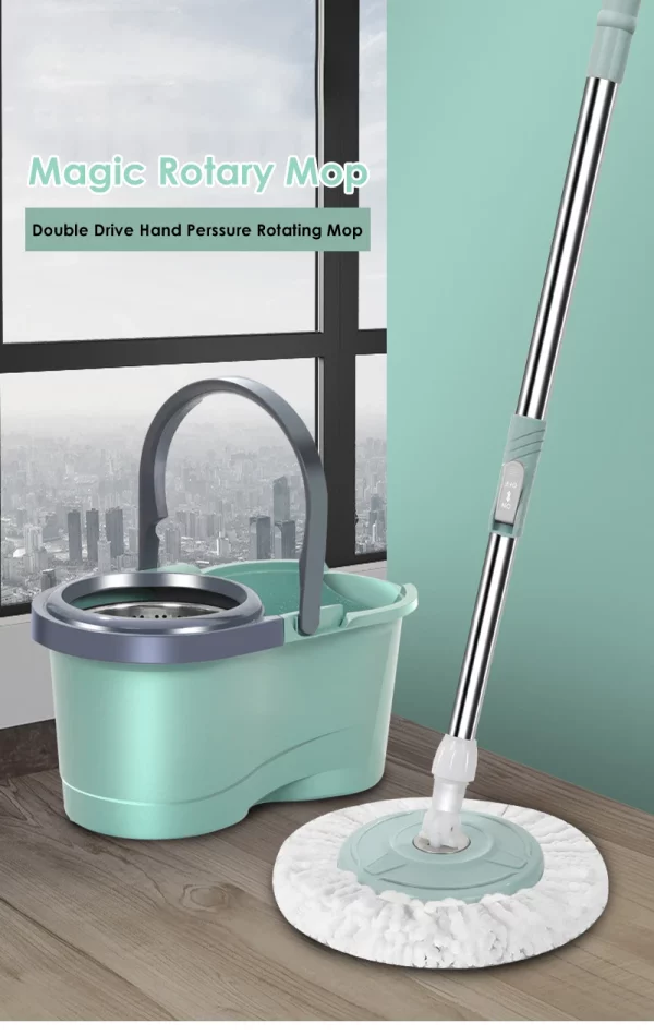 3-Piece Automatic Rotating Mop Set - Image 7