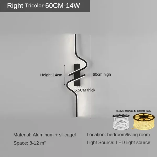 Modern and Minimalist LED Wall Lamp - Image 13