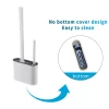 Silicone Toilet Brush Set with Holder - Image 2