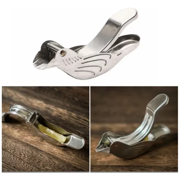 Creative Bird Lemon Squeezer - Stainless Steel Juicer and Tea Infuser - Image 3