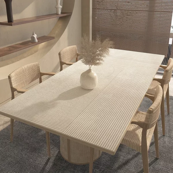 Wabi-sabi style waterproof PVC table mat: luxury, wear-resistant, and oil-proof. - Image 2