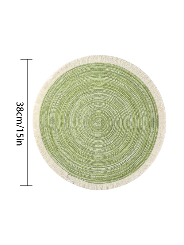 1pcs Hot Selling Fringe Eco-friendly Polyester Cheap Table Mat Placemats Kitchen Mat - Image 10