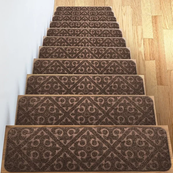 1 pc indoor stair mat: anti-slip carpet for stair treads. - Image 4