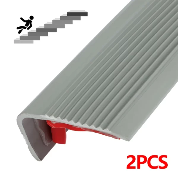 1/2 pcs non-slip stair edge protectors: self-adhesive PVC L-shape trim for waterproof stair edging. - Image 10