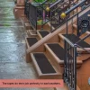 3/6 pcs black non-slip stair treads: heavy-duty anti-slip grip tape.