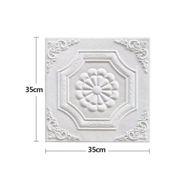 20 pcs 3D self-adhesive foam wall panels: 35x35 cm, for home decor. - Image 7