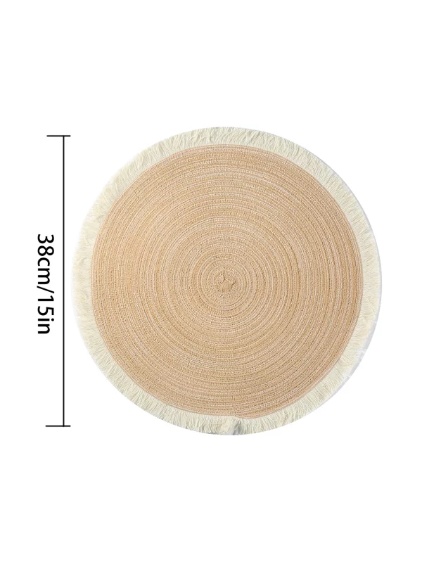 1pcs Hot Selling Fringe Eco-friendly Polyester Cheap Table Mat Placemats Kitchen Mat - Image 8