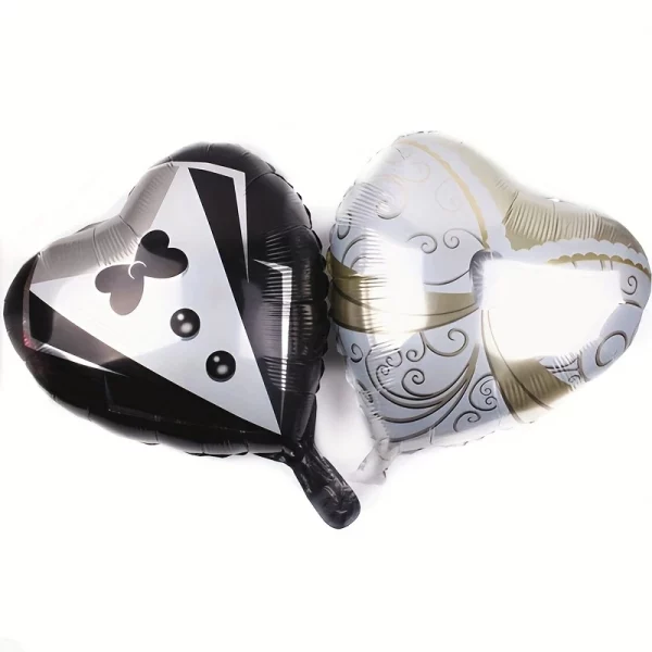 2-piece wedding dress and suit foil balloons. - Image 5