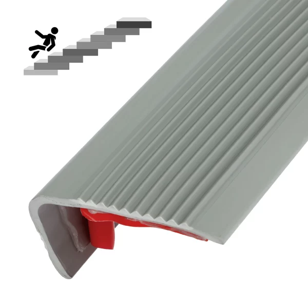 1/2 pcs non-slip stair edge protectors: self-adhesive PVC L-shape trim for waterproof stair edging. - Image 8