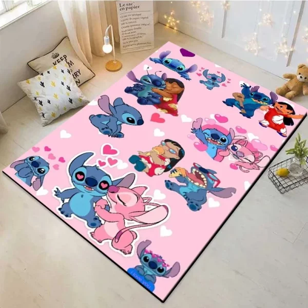 Miniso Disney Lilo Stitch Children Bedroom Bedside Mat Non-Slip Soft Rugs - Image 20