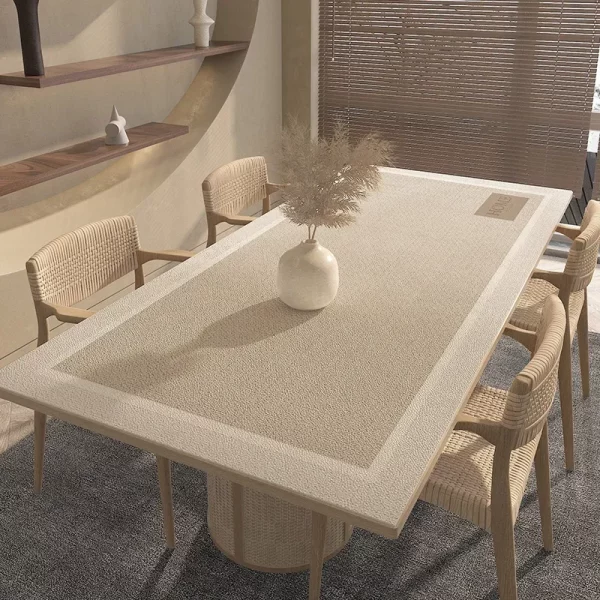 Wabi-sabi style waterproof PVC table mat: luxury, wear-resistant, and oil-proof. - Image 4