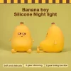 LED Pear Fruit Silicone Night Light 7 Colors Dimming Touch USB Rechargeable Cartoon Bedside Lamp Bedroom Decor Cute Kid Gift - Image 5