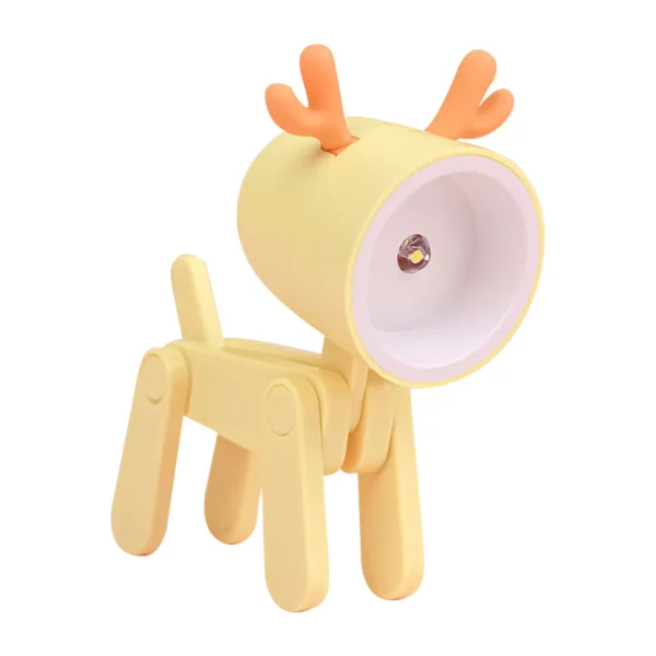 LED Mini Night Light Cute Dog Deer Foldable Desk Lamps Desktop Ornament Book Light Kids Room Bedside Bedroom Decor Holiday Gifts - Image 13