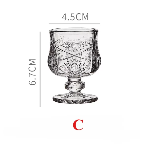 6pcs Vintage Wine Glass Set Butterfly Carved Cups Shot Glass European Engraved Cup Mini Cups Drinkware Gifts Home Accessories - Image 6