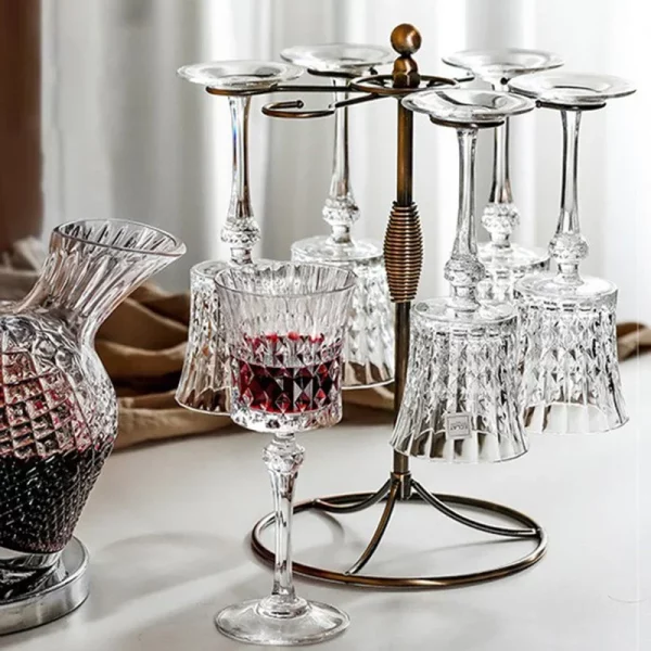 French Goblet European Crystal Glass Banquet Grape Wine Glass Whisky Sparkling Champagne Glass Transparent Dessert Cup - Image 4