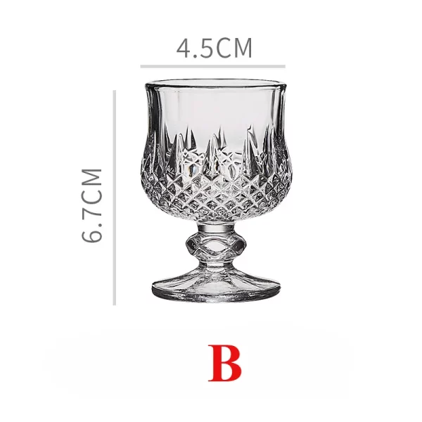 6pcs Vintage Wine Glass Set Butterfly Carved Cups Shot Glass European Engraved Cup Mini Cups Drinkware Gifts Home Accessories - Image 5